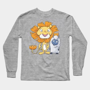 Happy Lion and Lamb Long Sleeve T-Shirt